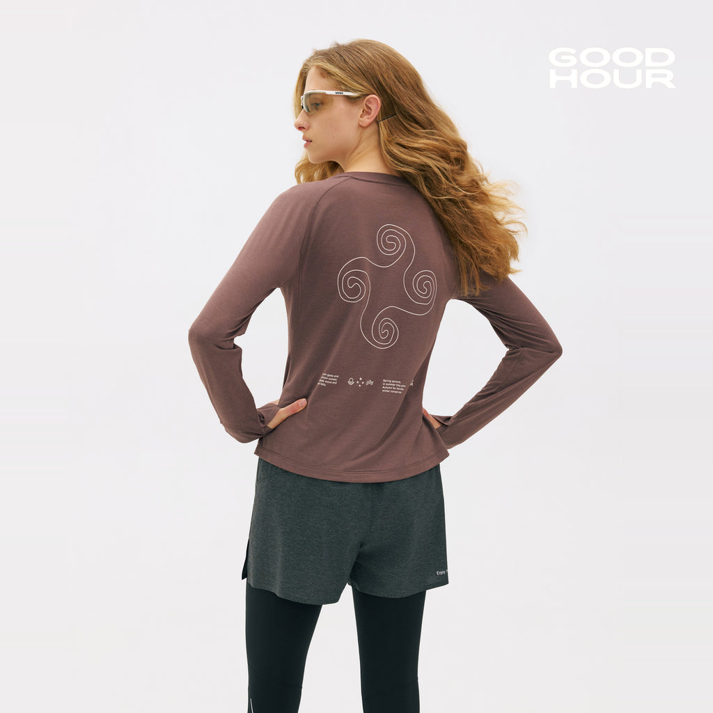 Meige Pattern Quick-Dry Top