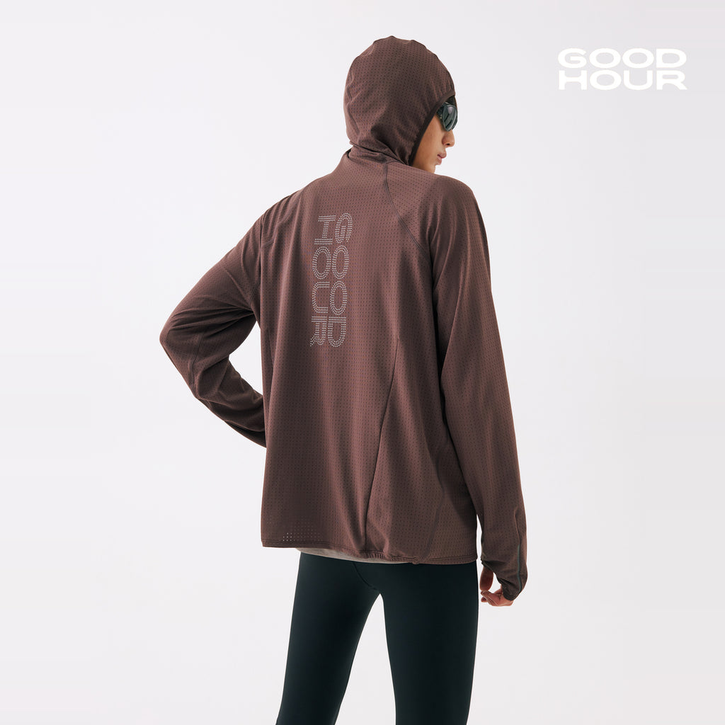 Airflow Mesh Half-Zip Hoodie