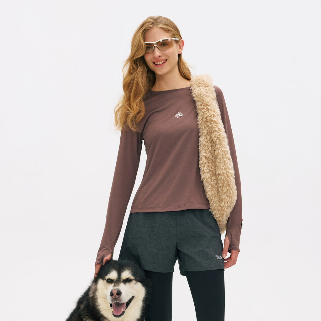 Meige Pattern Quick-Dry Top