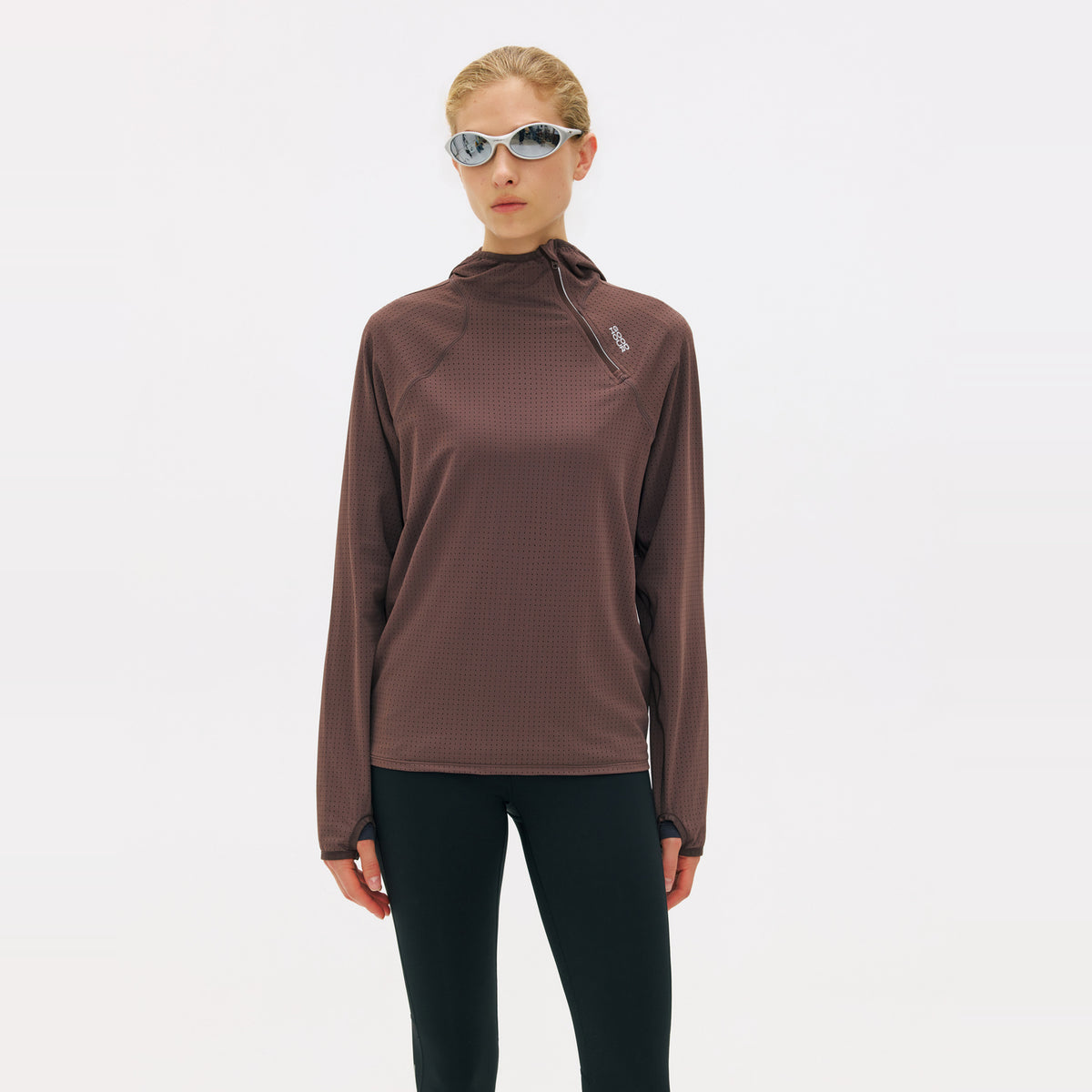 Airflow Mesh Half-Zip Hoodie