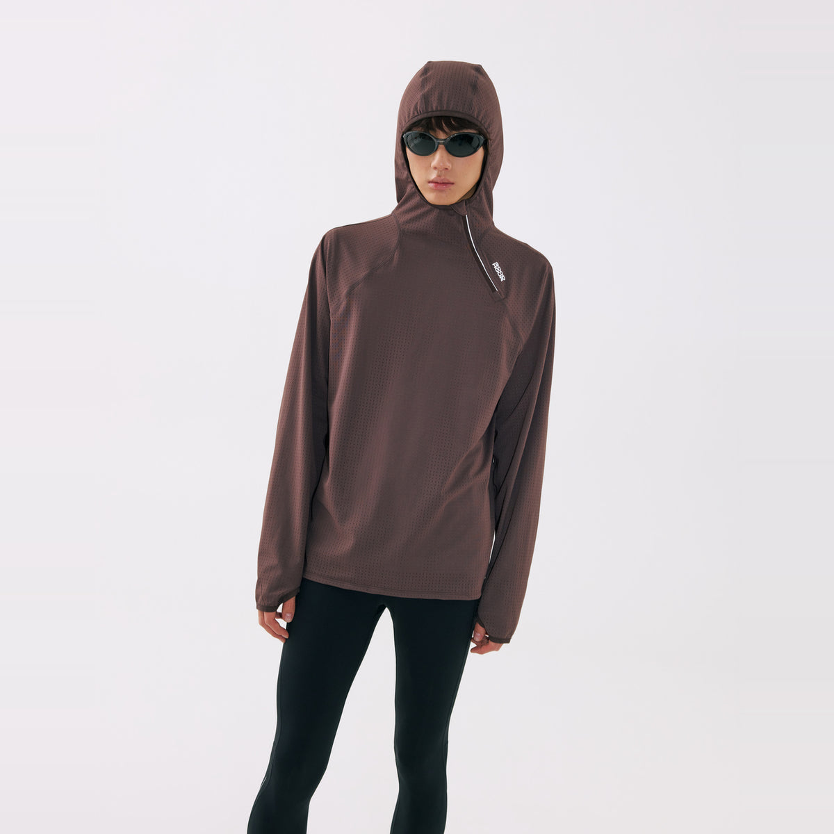 Airflow Mesh Half-Zip Hoodie