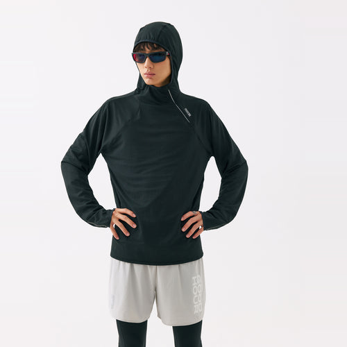 Airflow Mesh Half-Zip Hoodie