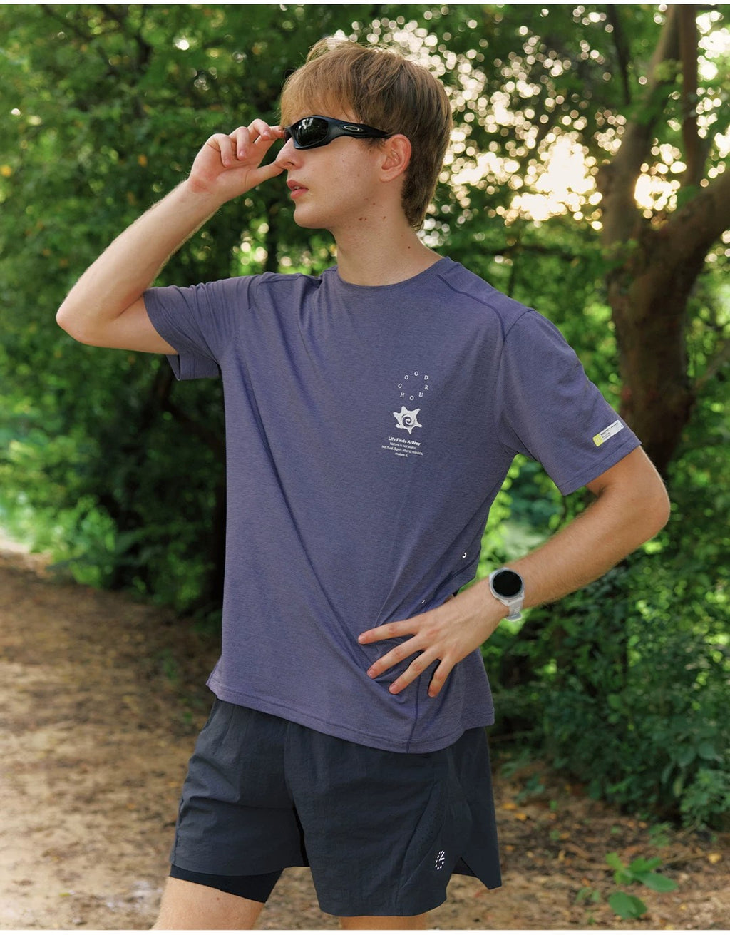 Grid-Knit Antibacterial Tee