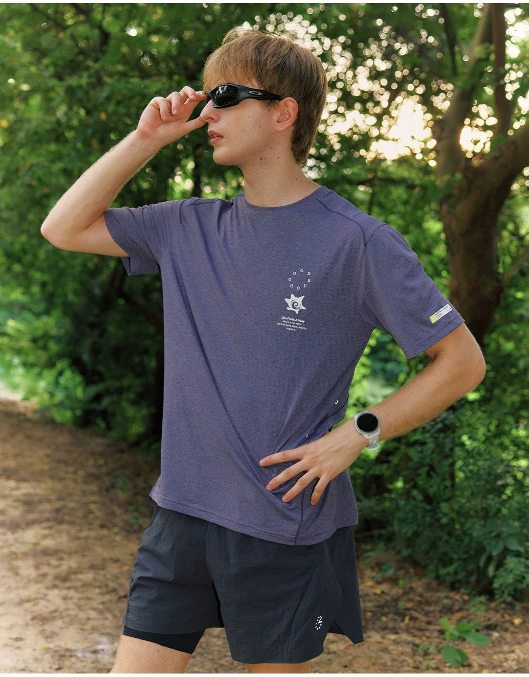 Grid-Knit Antibacterial Tee