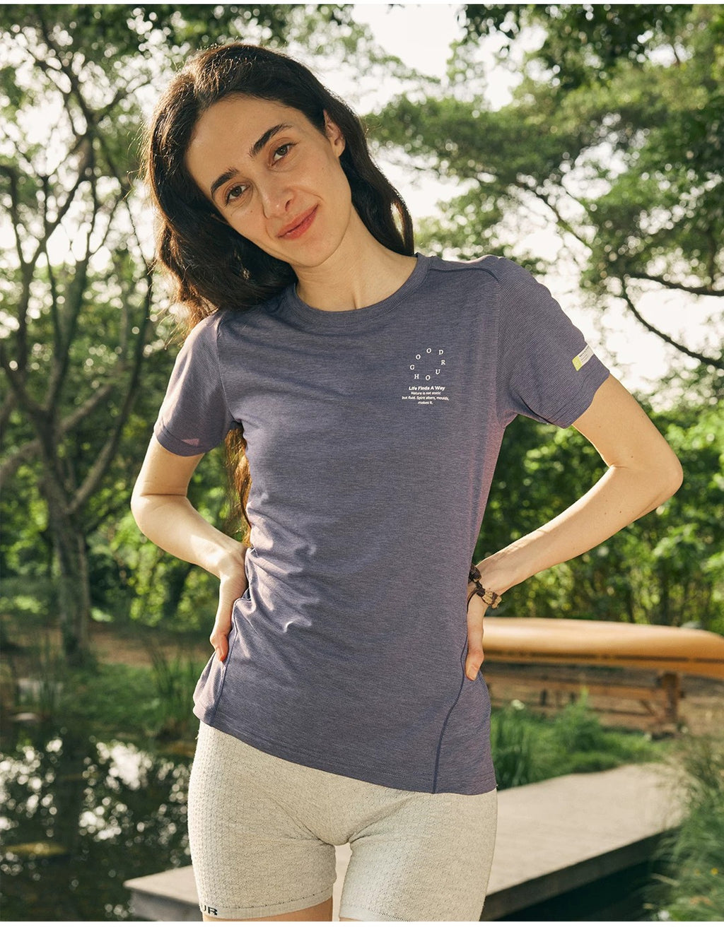 Women's Grid-Knit Antibacterial Tee