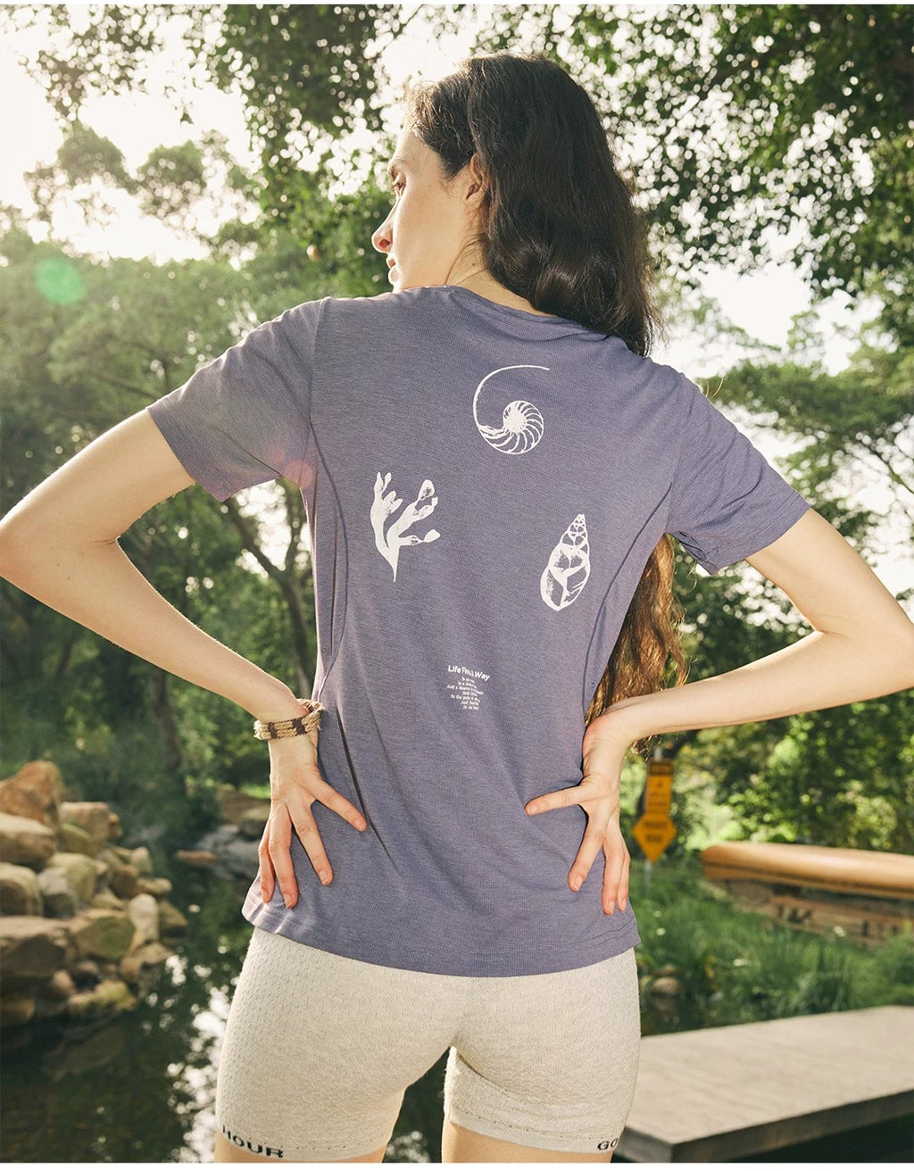 Women's Grid-Knit Antibacterial Tee