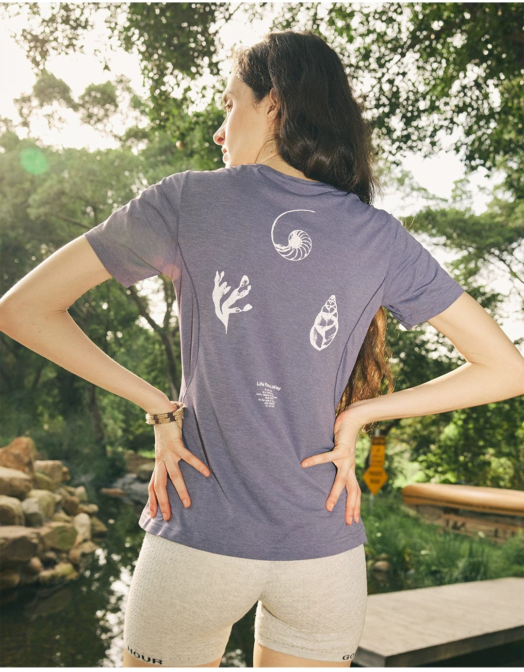 Women's Grid-Knit Antibacterial Tee