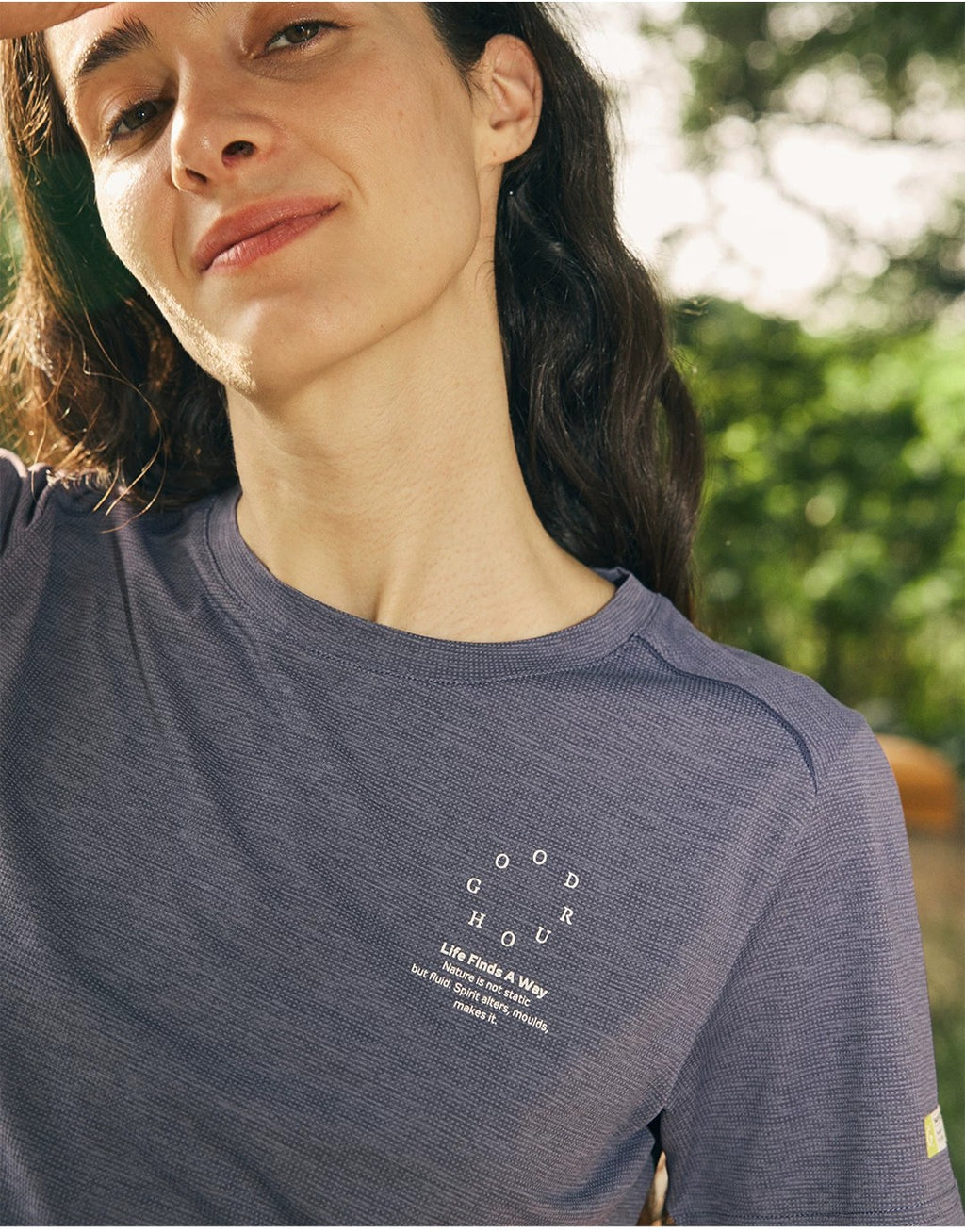 Women's Grid-Knit Antibacterial Tee
