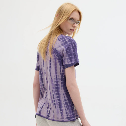 Wisteria Purple Tie-Dye Wool Tee